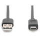 Дата кабель USB 2.0 AM to USB-C 3.0m black Digitus (AK-300148-030-S) Дата кабель USB 2.0 AM to USB-C 3.0m black Digitus (AK-300148-030-S)