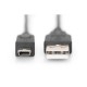 Дата кабель USB 2.0 AM to Mini 5P 3.0m black Digitus (AK-300130-030-S) Дата кабель USB 2.0 AM to Mini 5P 3.0m black Digitus (AK-300130-030-S)