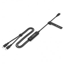 Дата кабель USB-C to 2xUSB-C 1.8m 140W black Digitus (AK-300170-018-S) - Фото