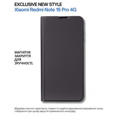 Чехол для мобильного телефона BeCover Exclusive New Style Xiaomi Redmi Note 15 Pro 4G Black (714930) - Фото
