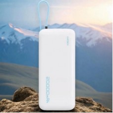 Батарея універсальна CUKTECH 20000 mAh PB200N 55 W White (CUKP200NGLLG) - Фото