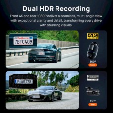 Відеореєстратор Xiaomi 70mai Dash Cam X800-2 Omni 128 GB Black + RC14 Rear Camera Set (1152147) - Фото