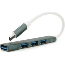 Концентратор Voltronic USB-C 4xUSB 3.0 0.1 m black (YT-TC3H4-B) - Фото
