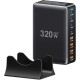 Зарядний пристрій Essager 4xUSB-C + 4xUSB 320 W GaN (EZC320W-QJB0G-Z)
