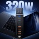 Зарядний пристрій Essager 4xUSB-C + 4xUSB 320 W GaN (EZC320W-QJB0G-Z)