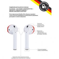 Наушники BeatBox PODS AIR 2 Wireless Charging White-Red (bbpair2wcwr) - Фото
