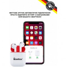 Наушники BeatBox PODS AIR 2 Wireless Charging White-Red (bbpair2wcwr) - Фото