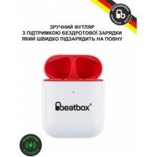 Наушники BeatBox PODS AIR 2 Wireless Charging White-Red (bbpair2wcwr) - Фото