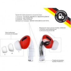 Наушники BeatBox PODS PRO 1 Wireless Charging White-Red (bbppro1wcwr) - Фото