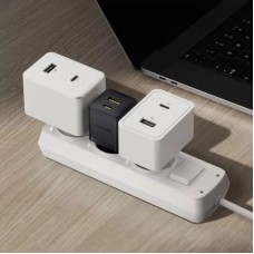 Зарядний пристрій Baseus 1xUSB-C PD20W + 1xUSB + cable USB-C to USB-C white (P10111608113-01) - Фото