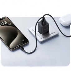Зарядний пристрій Baseus 1xUSB-C PD20W + 1xUSB + cable USB-C to USB-C white (P10111608113-01) - Фото