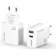 Зарядний пристрій Grand-X GaN 1xUSB-C + 1xUSB QC 3.0 45 W white (CH-460W) Зарядний пристрій Grand-X GaN 1xUSB-C + 1xUSB QC 3.0 45 W white (CH-460W)