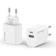Зарядное устройство Grand-X 1xUSB-C + 1xUSB 10.5W OCP white (CH-21W)