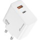Зарядний пристрій Grand-X GaN 1xUSB-C + 1xUSB 65W PD3.0 QC4.0 AFC SCP FCP white (CH-960W) Зарядний пристрій Grand-X GaN 1xUSB-C + 1xUSB 65W PD3.0 QC4.0 AFC SCP FCP white (CH-960W)
