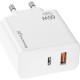 Зарядний пристрій Grand-X GaN 1xUSB-C + 1xUSB 65W PD3.0 QC4.0 AFC SCP FCP white (CH-960W) Зарядний пристрій Grand-X GaN 1xUSB-C + 1xUSB 65W PD3.0 QC4.0 AFC SCP FCP white (CH-960W)