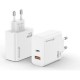 Зарядний пристрій Grand-X GaN 1xUSB-C + 1xUSB 65W PD3.0 QC4.0 AFC SCP FCP white (CH-960W) Зарядний пристрій Grand-X GaN 1xUSB-C + 1xUSB 65W PD3.0 QC4.0 AFC SCP FCP white (CH-960W)