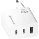 Зарядное устройство Grand-X GaN 2xUSB-C + 1xUSB 65W PD3.0 QC4.0 AFC SCP FCP white (CH-990W) Зарядное устройство Grand-X GaN 2xUSB-C + 1xUSB 65W PD3.0 QC4.0 AFC SCP FCP white (CH-990W)