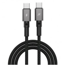 Дата кабель USB-C to USB-C 1.0m 100W black Grand-X (CC-08B) - Фото