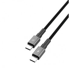 Дата кабель USB-C to USB-C 1.0m 100W black Grand-X (CC-08B) - Фото