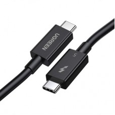 Дата кабель USB-C to USB-C 1.0m Thunderbolt 5 240 W 5 A 120Gbps 16/8/4K L703 black Ugreen (45996) - Фото