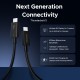 Дата кабель USB-C to USB-C 1.0m Thunderbolt 5 240 W 5 A 120Gbps 16/8/4K L703 black Ugreen (45996)