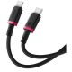 Дата кабель USB-C to USB-C 2.0m 100W Dura Series black red Baseus (P10377803U01-03) Дата кабель USB-C to USB-C 2.0m 100W Dura Series black red Baseus (P10377803U01-03)