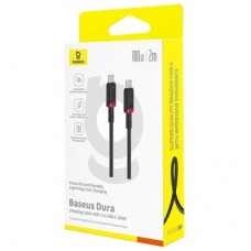 Дата кабель USB-C to USB-C 2.0m 100W Dura Series black red Baseus (P10377803U01-03) - Фото