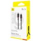 Дата кабель USB-C to USB-C 2.0m 100W Dura Series black red Baseus (P10377803U01-03) Дата кабель USB-C to USB-C 2.0m 100W Dura Series black red Baseus (P10377803U01-03)
