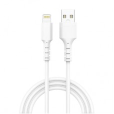 Дата кабель USB 2.0 AM to Lightning 1.0m 2.4A white Grand-X (PL-05W) - Фото