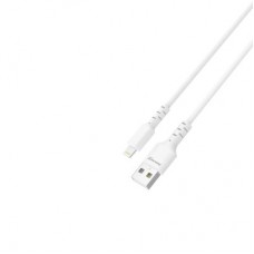 Дата кабель USB 2.0 AM to Lightning 1.0m 2.4A white Grand-X (PL-05W) - Фото
