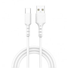 Дата кабель USB 2.0 AM to USB-C 1.0m 3A white Grand-X (PC-05W) - Фото