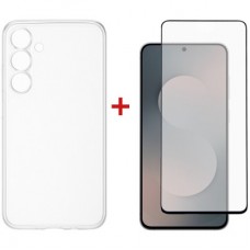 Чохол для мобільного телефона Dengos Samsung Galaxy S25 FE TPU+glass Transparent (DG-KM-172) - Фото