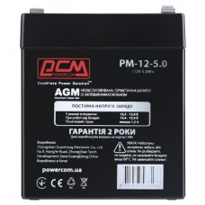 Батарея до ДБЖ Powercom PM-12-5.0, 12 V 5 Ah (PM-12-5.0) - Фото