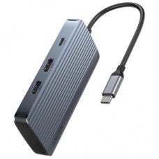 Концентратор USB-C 7-in-1 1xUSB-C PD100W + 2xHDMI + 4xUSB-A black Anker (A83740A2) - Фото