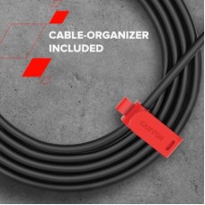 Дата кабель USB 2.0 AM to USB-C 2.0m 18 W TPE black Canyon (CNS-AC18SC20B) - Фото