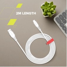 Дата кабель USB 2.0 AM to USB-C 2.0m 18W TPE white Canyon (CNS-AC18SC20W) - Фото
