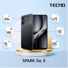 Мобільний телефон Tecno Spark Go 3 4/64 Gb Ink Black (4894947105265) - Фото