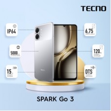 Мобільний телефон Tecno Spark Go 3 4/64 Gb Titanium Grey (4894947105289) - Фото