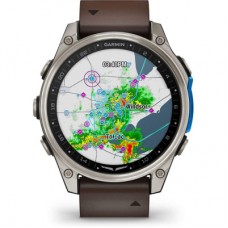 Смарт-годинник Garmin D2 Mach 2, 47 mm, Saph, Bare Ti/Blk w/LthrBd, GPS (010-02904-31) Смарт-годинник Garmin D2 Mach 2, 47 mm, Saph, Bare Ti/Blk w/LthrBd, GPS (010-02904-31) - Фото