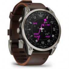 Смарт-годинник Garmin D2 Mach 2, 47 mm, Saph, Bare Ti/Blk w/LthrBd, GPS (010-02904-31) Смарт-годинник Garmin D2 Mach 2, 47 mm, Saph, Bare Ti/Blk w/LthrBd, GPS (010-02904-31) - Фото
