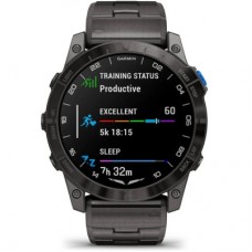 Смарт-годинник Garmin D2 Mach 2, 47 mm, Saph, Bare Ti/Blk w/LthrBd, GPS (010-02904-31) Смарт-годинник Garmin D2 Mach 2, 47 mm, Saph, Bare Ti/Blk w/LthrBd, GPS (010-02904-31) - Фото