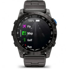 Смарт-годинник Garmin D2 Mach 2, 47 mm, Saph, Bare Ti/Blk w/LthrBd, GPS (010-02904-31) Смарт-годинник Garmin D2 Mach 2, 47 mm, Saph, Bare Ti/Blk w/LthrBd, GPS (010-02904-31) - Фото