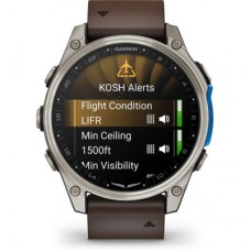 Смарт-годинник Garmin D2 Mach 2, 47 mm, Saph, Bare Ti/Blk w/LthrBd, GPS (010-02904-31) Смарт-годинник Garmin D2 Mach 2, 47 mm, Saph, Bare Ti/Blk w/LthrBd, GPS (010-02904-31) - Фото