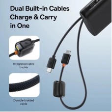 Батарея універсальна Baseus 25000 mAh EnerFill FC41 145W, PD/3.1, QC/4.0, Black (E0028H01) - Фото