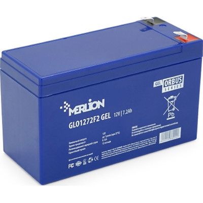 Батарея до ДБЖ Merlion GLO 12 V 7.2 Ah GEL (GLO1272F2 GEL)