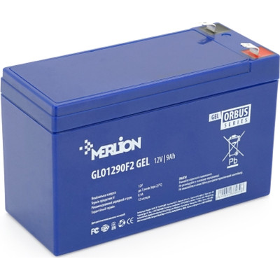 Батарея до ДБЖ Merlion GLO 12 V 9 Ah GEL (GLO1290F2 GEL)