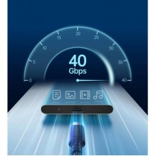 Дата кабель USB-C to USB-C 0.8m USB 4 100W 40Gbps 8K60Hz Choetech (XCC-1028) - Фото