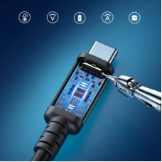Дата кабель USB-C to USB-C 0.8m USB 4 100W 40Gbps 8K60Hz Choetech (XCC-1028) - Фото
