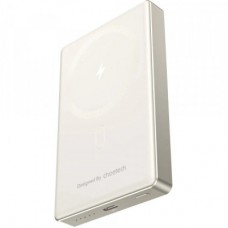 Батарея універсальна Choetech Magnetic Wireless 10000 mAh 20W, PD, Qi-15W, USB-C In/Out Ultra-thin, Beige (B739-CCWH)