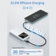 Батарея універсальна Vention 10000 mAh 22.5W Black LED Display Type (FHKB0)